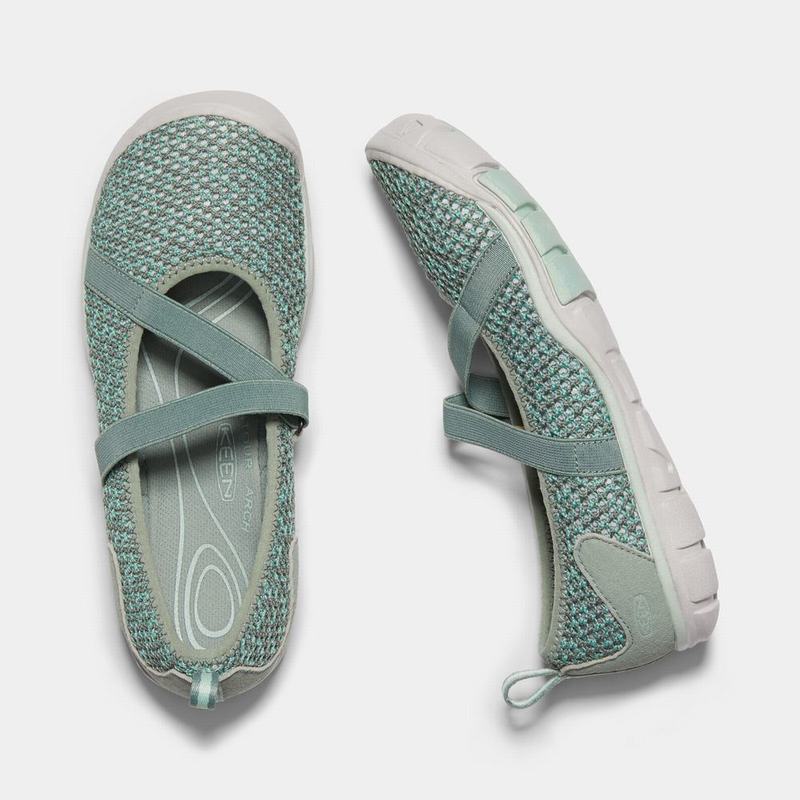 Keen Hush Knit Womens Casual Shoes Turquoise Sale (8596-IOHVT)